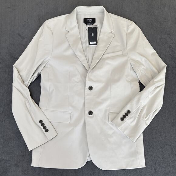 Rhône Commuter Blazer $300 Slim Fit Stretch Stone Color Size Medium - Picture 1 of 10